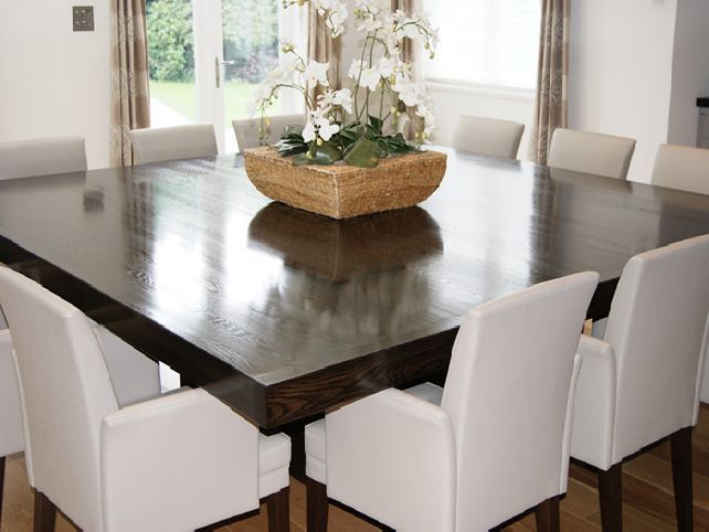 Transitional 4 Seating Square Casual Dining Tables Pertaining To Well Known Chic 12 Seater Square Dining Table Dining Room Seat Square (Photo 4 of 20)