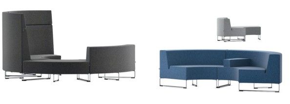 Vs | Serie Lounge Curved Seating Elements Noback, Lowback Inside Low Back Glider Benches (View 4 of 20)