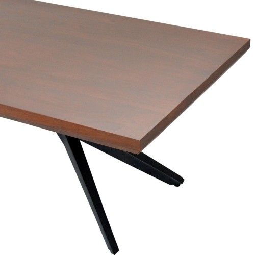 Well Known Streamline Coffee Table Acacia Wood/sheet Metal Base/50*24*18 Pertaining To Acacia Wood Dining Tables With Sheet Metal Base (View 11 of 20)