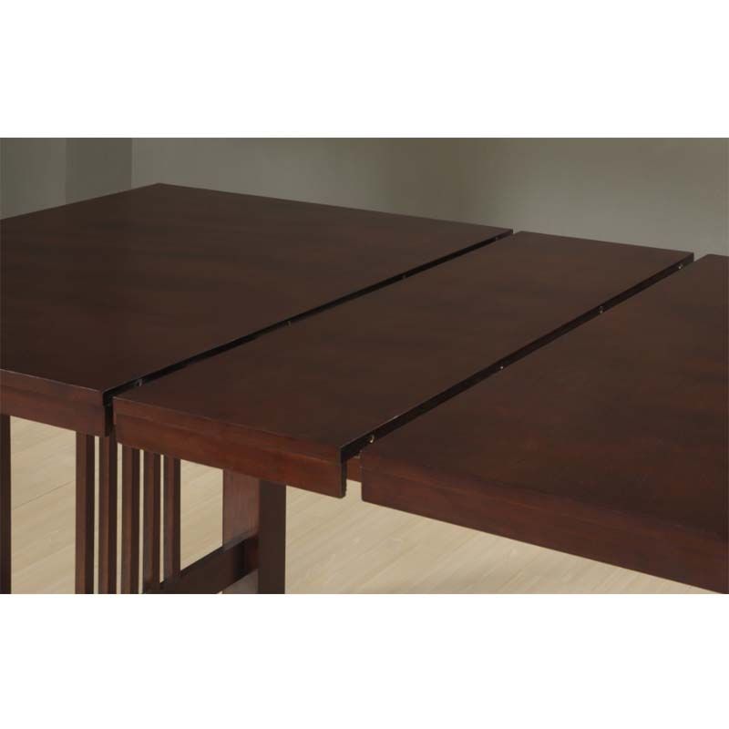 Well Known Wood Kitchen Dining Tables With Removable Center Leaf With Walker Edison Dining Table With Removable Center Leaf (cappuccino) Tw60mcno (View 4 of 20)