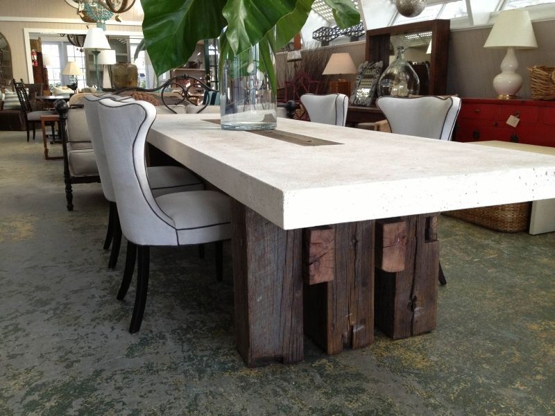 Widely Used Artefac Contemporary Casual Dining Tables Throughout Suma Outdoor Cast Stone Dining Table (View 5 of 20)