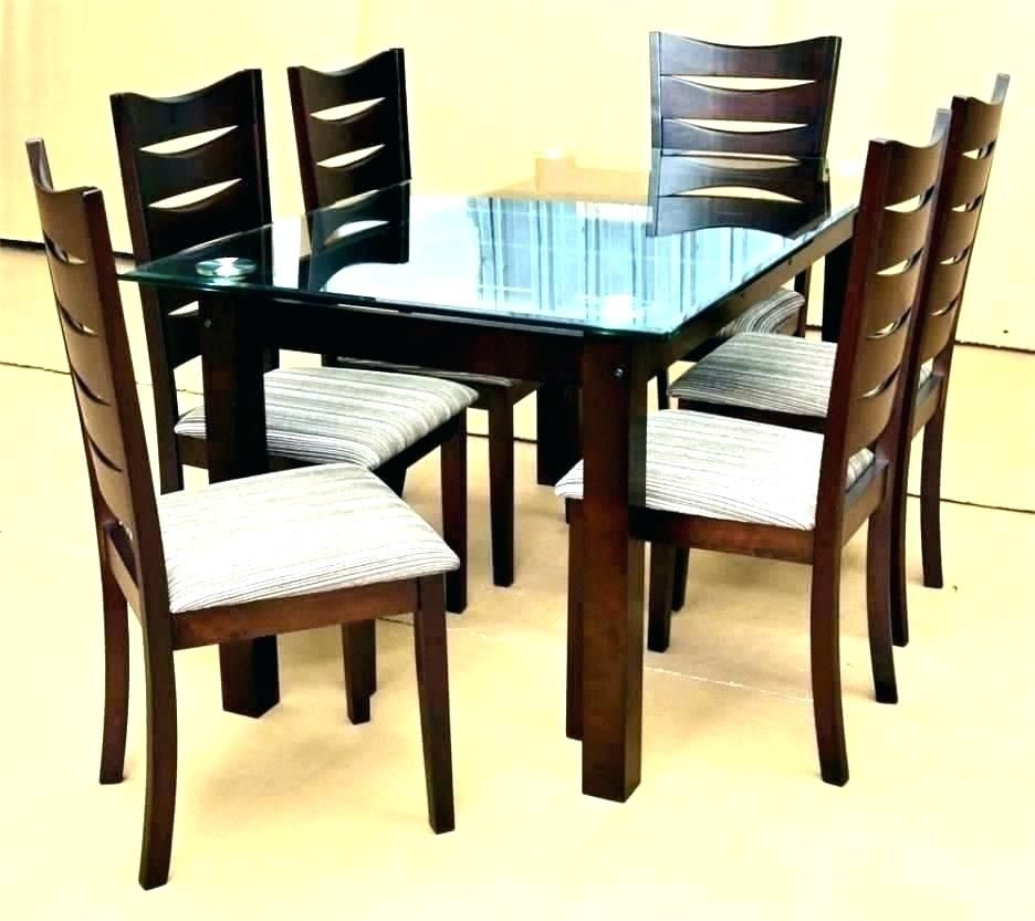 Widely Used Modern Deluxe Dining Furniture Set Glass Room Table Top Pertaining To Smoked Oval Glasstop Dining Tables (View 16 of 20)