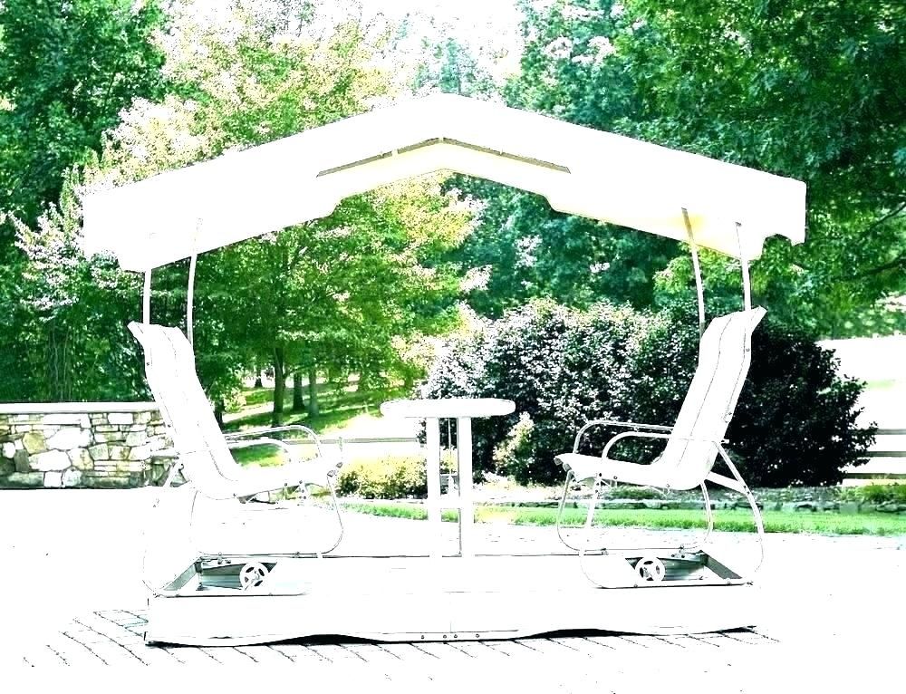 Winning Outdoor Covered Swing Swinging Lounger Outsunny Throughout Patio Gazebo Porch Canopy Swings (Photo 17 of 20)