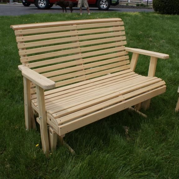 Wood Seating & Occasionals For Sale In Dayton Cincinnati Ohio In Low Back Glider Benches (View 16 of 20)