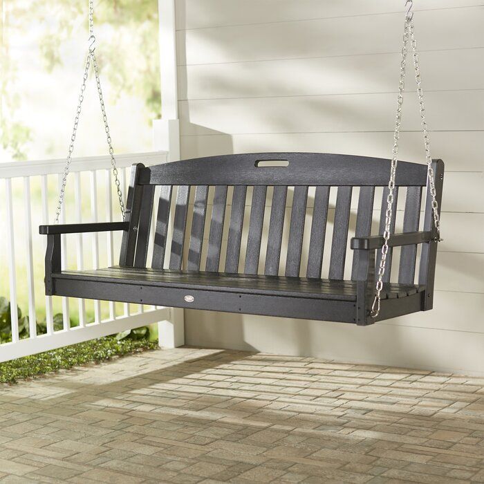 Yacht Club Porch Swing In Outdoor Furniture yacht Club 2 Person Recycled Plastic Outdoor Swings (Photo 11 of 20)
