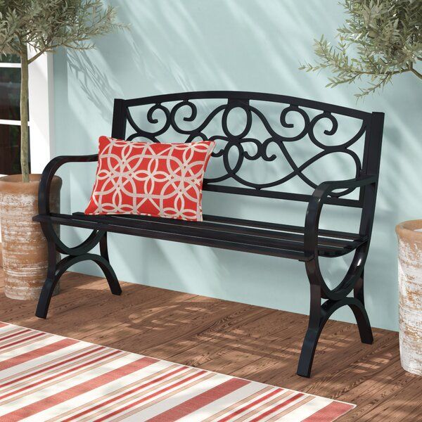 Antique Outdoor Bench Within Michelle Metal Garden Benches (Photo 14 of 20)