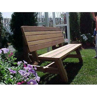 August Grove® Callao Convertible Garden Bench Id2 / Id2 Vog Throughout Alfon Wood Garden Benches (View 16 of 20)