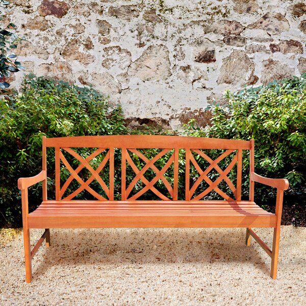 Avoca Wood Garden Bench Intended For Alfon Wood Garden Benches (View 11 of 20)