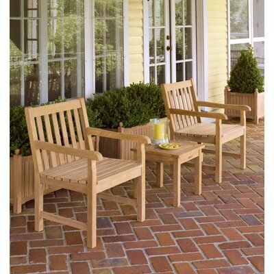Beachcrest Home Harpersfield Wooden Side Table | Wayfair In Pertaining To Harpersfield Wooden Garden Benches (View 16 of 20)