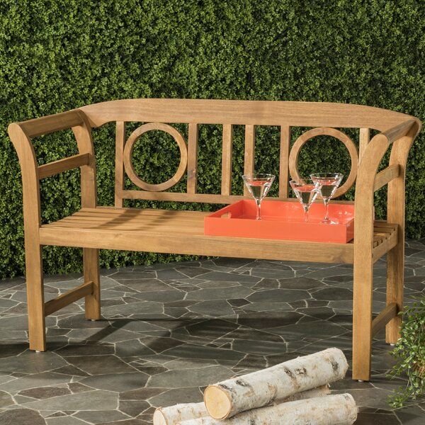 Brinwood 2 Seat Wooden Garden Bench Regarding Coleen Outdoor Teak Garden Benches (Photo 13 of 20)
