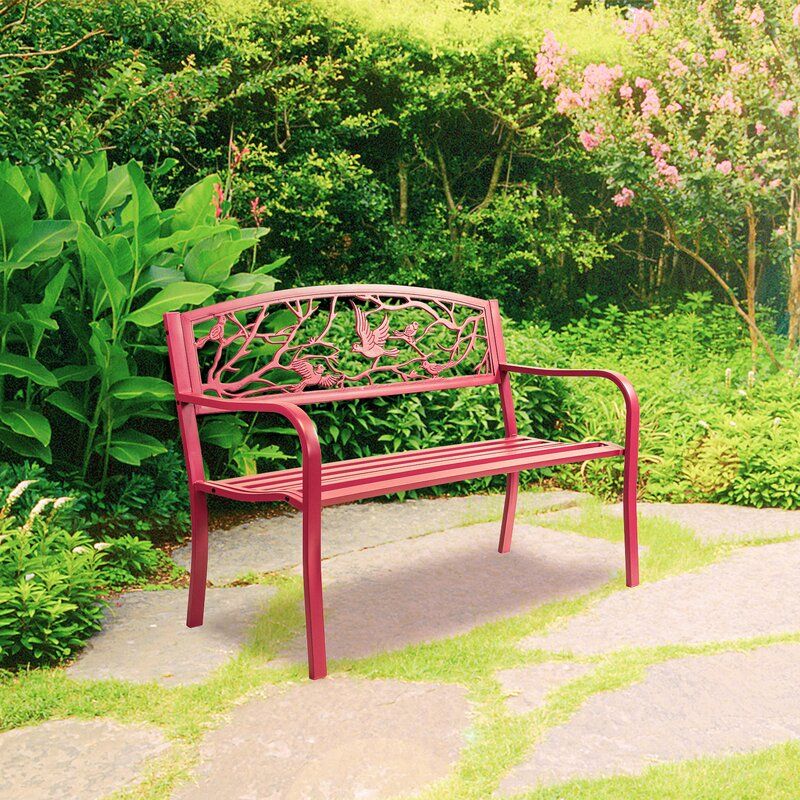 Brockley Durable Steel Park Bench For Ishan Steel Park Benches (Photo 9 of 20)