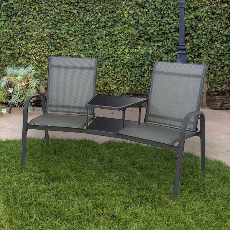 Buy Weybridge Tete A Tete Companion Love Seat Garden Bench Intended For Wicker Tete A Tete Benches (Photo 10 of 20)