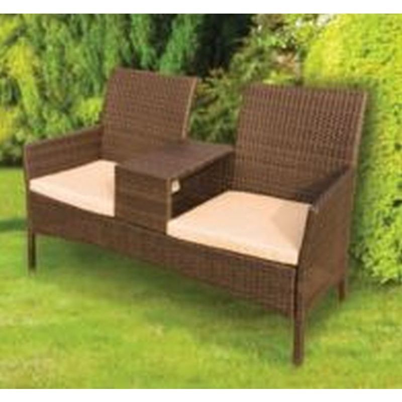 Buy Wicker Tete A Tete Garden Seat – Online At Cherry Lane Throughout Wicker Tete A Tete Benches (View 7 of 20)