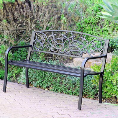 Celtic Knot Iron Garden Bench In 2020 | Outdoor Bench, Park Throughout Celtic Knot Iron Garden Benches (Photo 9 of 20)