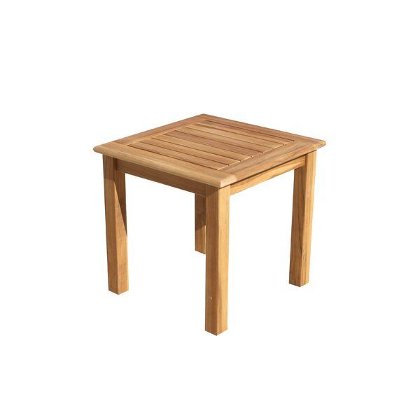 Chancy Solid Wood Side Table Within Harpersfield Wooden Garden Benches (View 18 of 20)