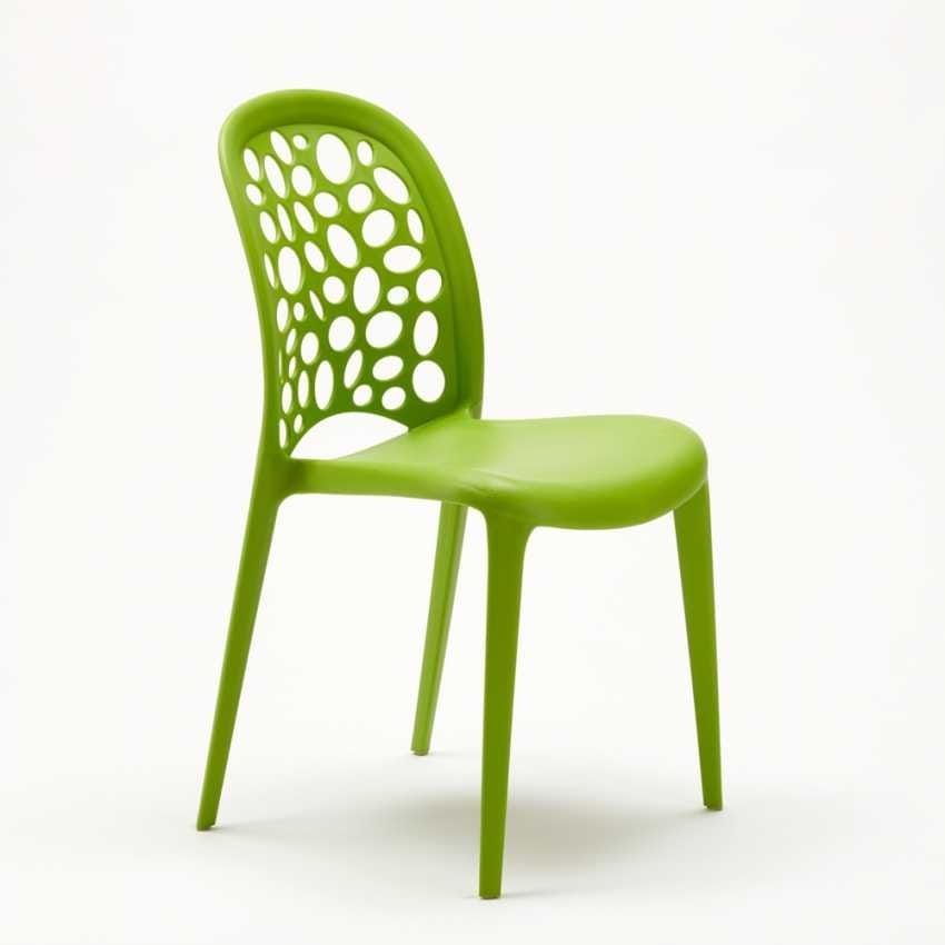 Colored Polypropylene Chair For Garden | Idfdesign In Messina Garden Stools Set (set Of 2) (Photo 10 of 20)