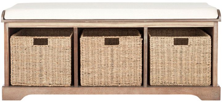 Duplicate Lonan Wicker Storage Bench Within Lublin Wicker Tete A Tete Benches (View 17 of 20)