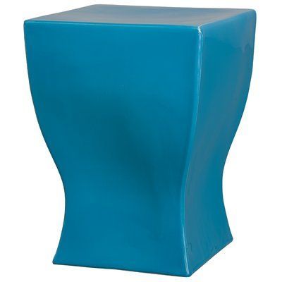 Ebern Designs Brigida Square Garden Stool Colour: Turquoise Intended For Brode Ceramic Garden Stools (View 14 of 20)