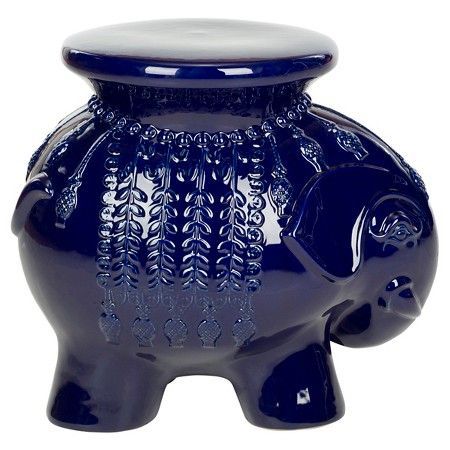 Elephant Patio Stool – Safavieh® | Ceramic Stool, Garden Regarding Kujawa Ceramic Garden Stools (View 11 of 20)
