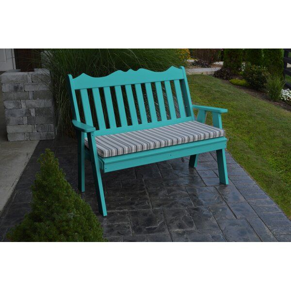 English Garden Bench With Zev Blue Fish Metal Garden Benches (View 3 of 20)