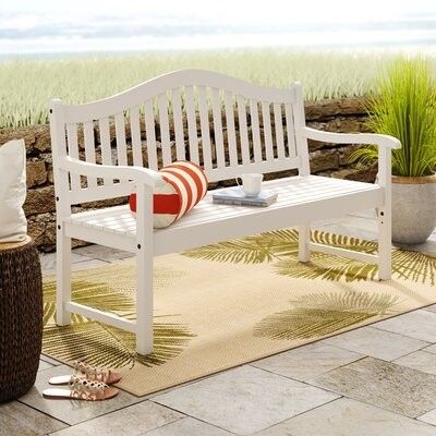Enright Wooden Garden Bench Breakwater Bay With Amabel Patio Diamond Wooden Garden Benches (View 16 of 20)