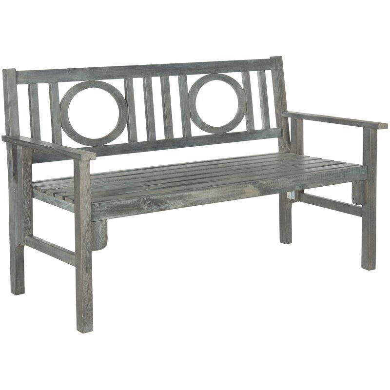 Fort Lauderdale Wooden Garden Bench With Regard To Gehlert Traditional Patio Iron Garden Benches (View 12 of 20)