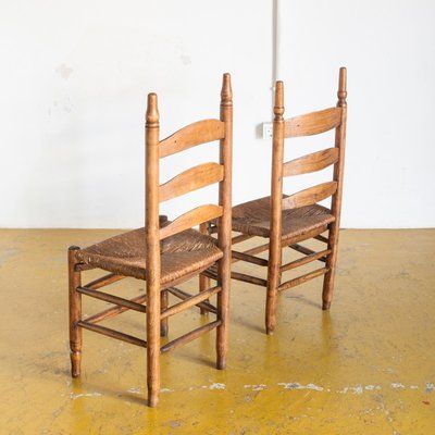 French Oak Side Chairs, 1920s, Set Of 2 With Regard To Oakside Ceramic Garden Stools (Photo 20 of 20)