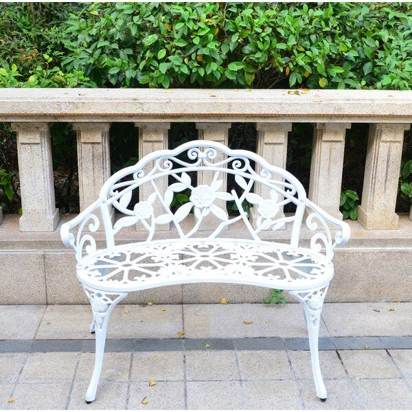 Front Porch Outdoor Bench For Zev Blue Fish Metal Garden Benches (View 9 of 20)