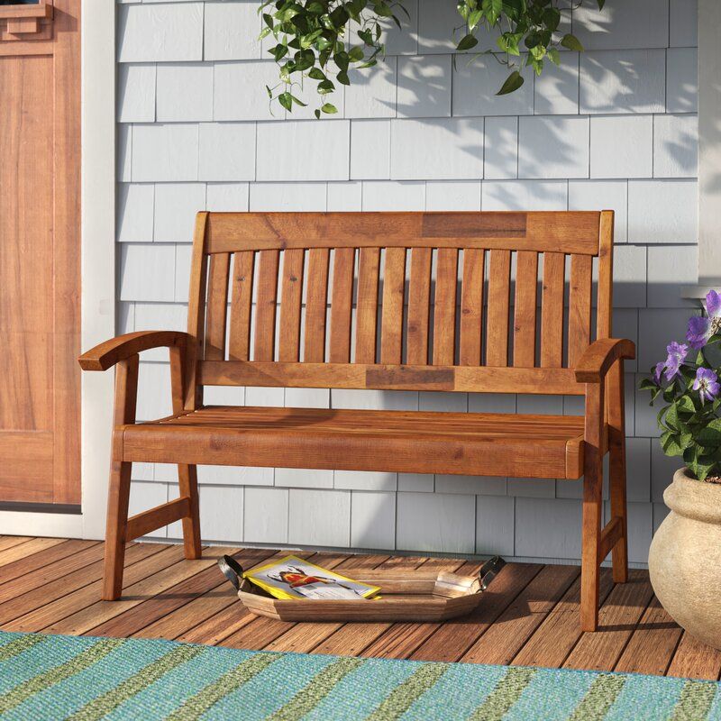 Featured Photo of 2024 Popular Gabbert Wooden Garden Benches