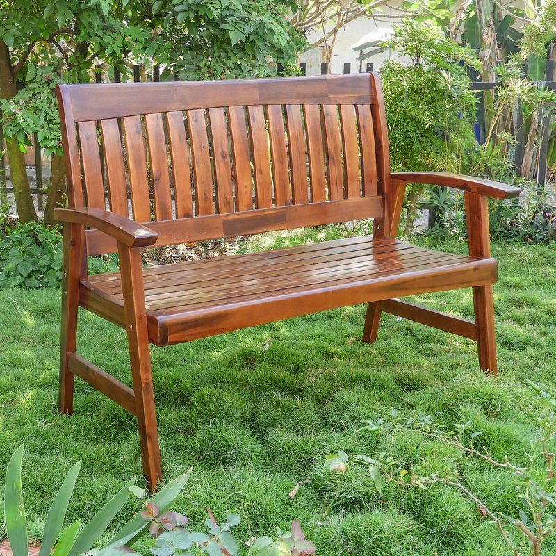 Gabbert Wooden Garden Bench In 2020 | Garden Bench, Wooden For Gabbert Wooden Garden Benches (Photo 3 of 20)