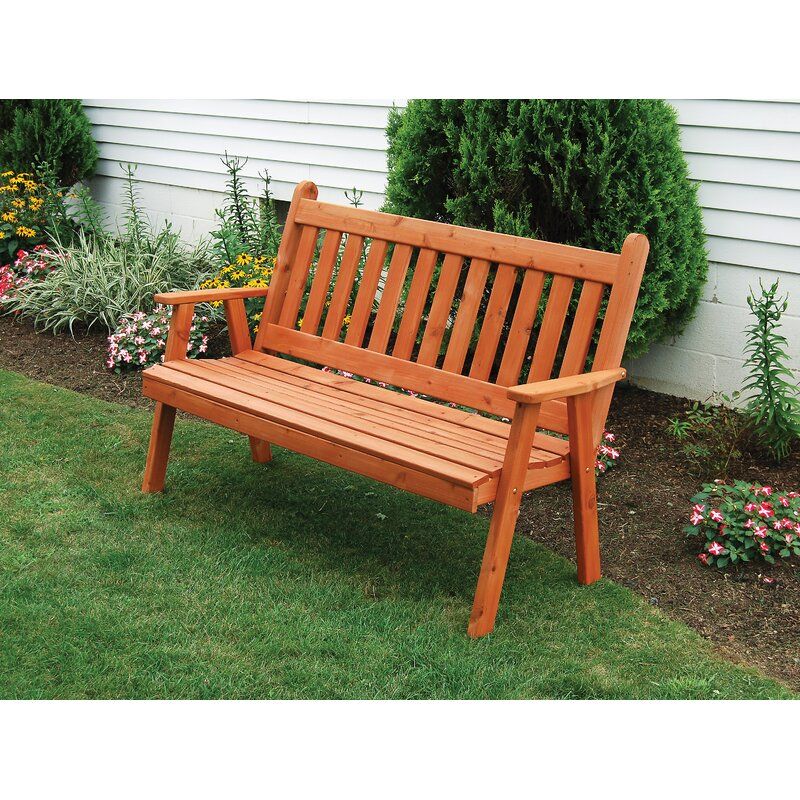 Gaydos English Wooden Garden Bench For Harpersfield Wooden Garden Benches (View 11 of 20)