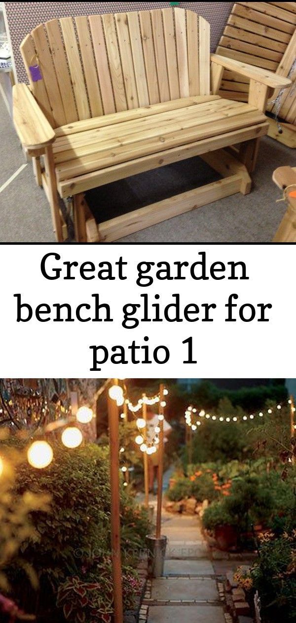 Great Garden Bench Glider For Patio Wooden Dowels (purchased Intended For Skoog Chevron Wooden Garden Benches (View 13 of 20)