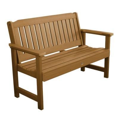 Highwood Lehigh 60 In. 2 Person Toffee Recycled Plastic Regarding Avoca Wood Garden Benches (Photo 17 of 20)