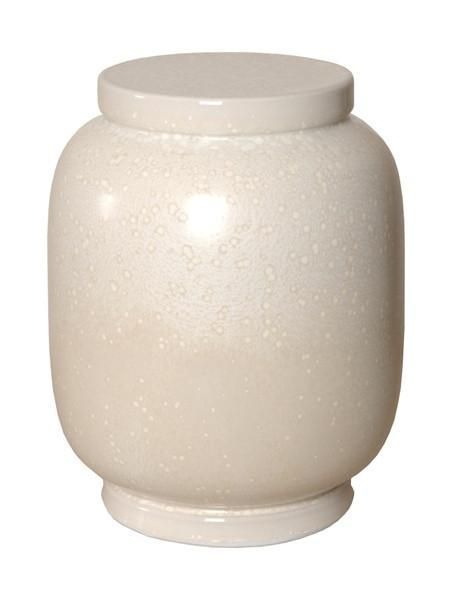 Lantern Stool In Crystal Oyster Designemissary | Ceramic With Regard To Aloysius Ceramic Garden Stools (View 15 of 20)