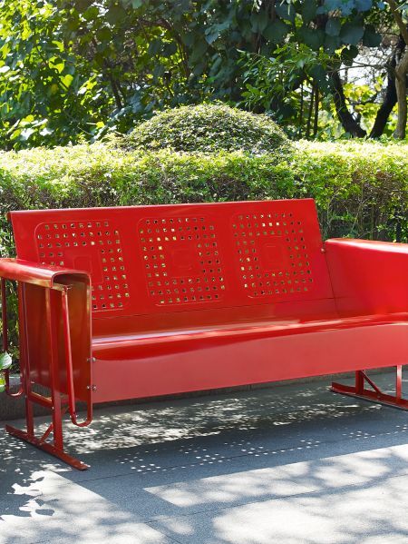 Lazy Days Metal Sofa Glider In 2020 | Outdoor Glider Pertaining To Pettit Steel Garden Benches (View 17 of 20)