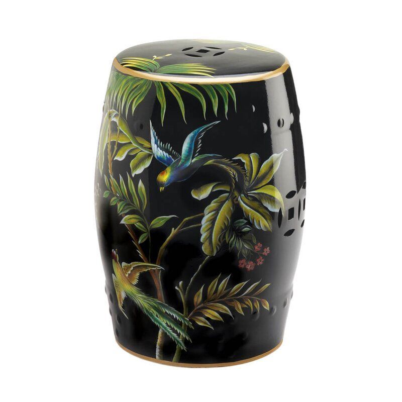 Featured Photo of 20 Collection of Maci Tropical Birds Garden Stools