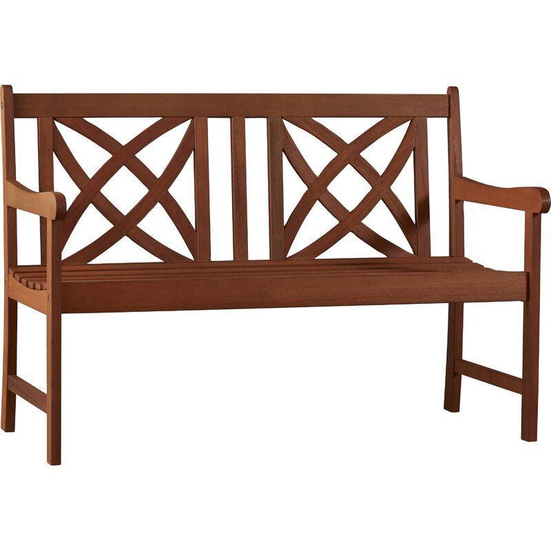 Maliyah Wooden Garden Bench Intended For Maliyah Wooden Garden Benches (Photo 4 of 20)