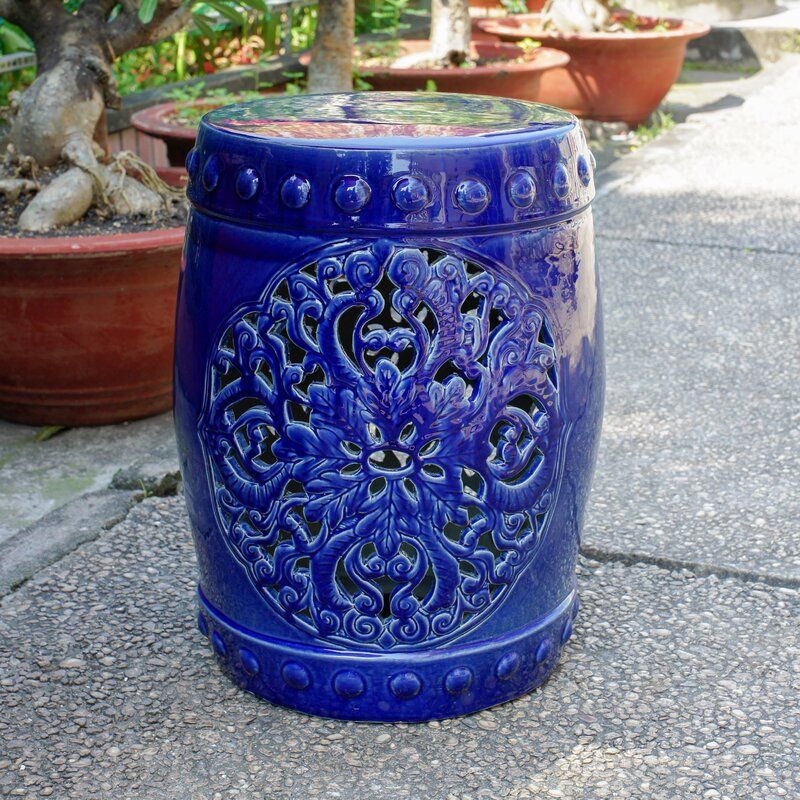Nieto Ceramic Garden Stool Intended For Oakside Ceramic Garden Stools (View 14 of 20)