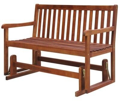 Ousley Swing Wooden Garden Bench Intended For Sibbi Glider Benches (Photo 8 of 20)