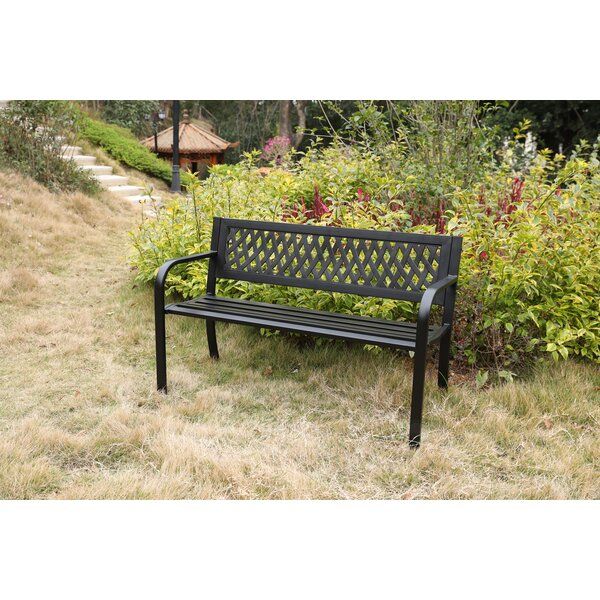 Outdoor Park Benches | Wayfair.ca Intended For Heslin Steel Park Benches (Photo 18 of 20)