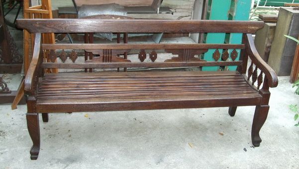Paul's Antiques – Antique Garden Bench | Teak Furniture In Pauls Steel Garden Benches (View 9 of 20)