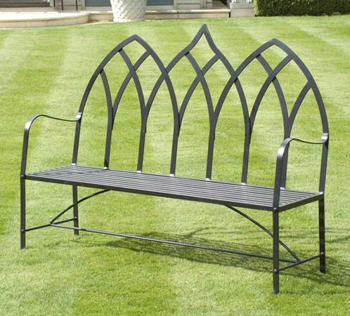 Pinmichelle Dodd On Iron Work Design | Metal Garden Pertaining To Michelle Metal Garden Benches (View 3 of 20)