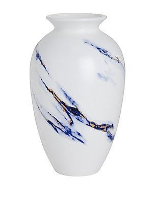 Prouna – Marble Urn Vase – Saks | Vase, Urn Vase, Urn Pertaining To Wurster Ceramic Drip Garden Stools (View 13 of 20)