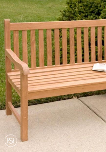Relax And Enjoy The View Of Your Pool Or Garden From The Throughout Harpersfield Wooden Garden Benches (Photo 12 of 20)