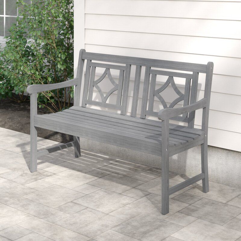 Shelbie Patio Diamond Wooden Garden Bench With Shelbie Wooden Garden Benches (View 5 of 20)