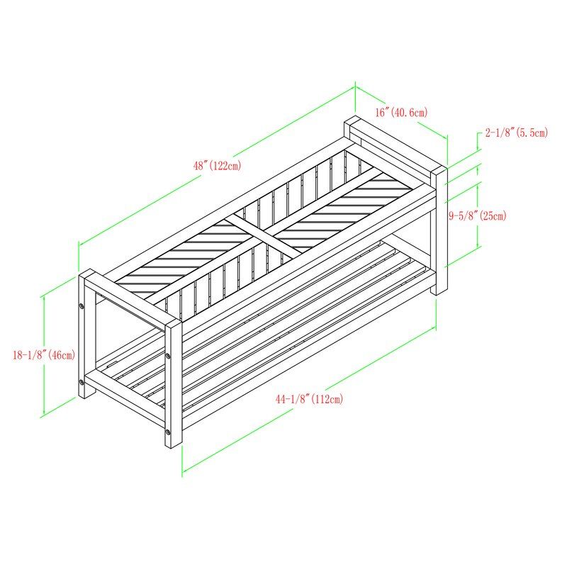 Skoog Chevron Wooden Storage Bench Intended For Skoog Chevron Wooden Storage Benches (View 8 of 20)