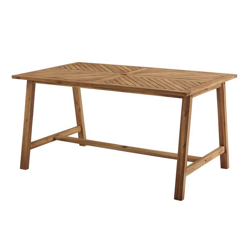 These 12 Wayfair Dining Tables Are Begging To Be In Your Throughout Skoog Chevron Wooden Garden Benches (Photo 14 of 20)