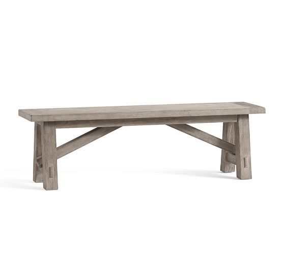 Toscana Dining Bench #potterybarn | Dining Bench, Wood In Ahana Wooden Garden Benches (Photo 15 of 20)