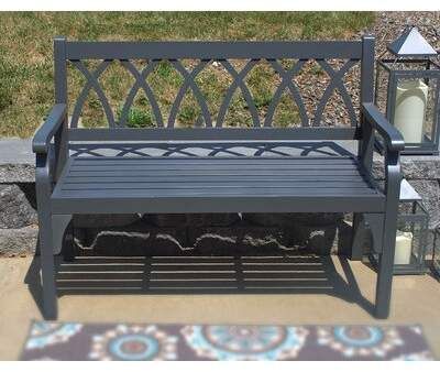 Wayfair Outdoor Wooden Benches Intended For Pettit Steel Garden Benches (View 16 of 20)