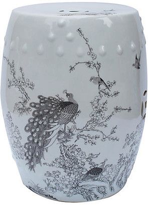 White Garden Stool | Shop The World's Largest Collection Of With Middlet Owl Ceramic Garden Stools (View 13 of 20)